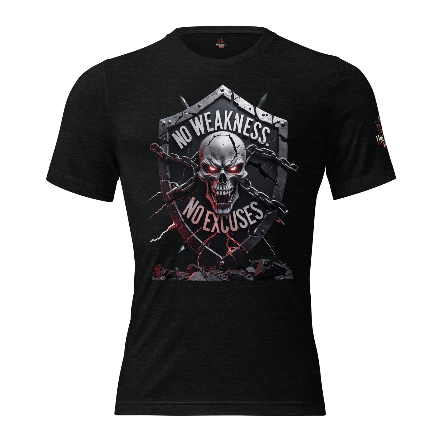 No Weakness. No Excuses. | Badass Motivational Tee for the Relentless - Short sleeve t-shirt